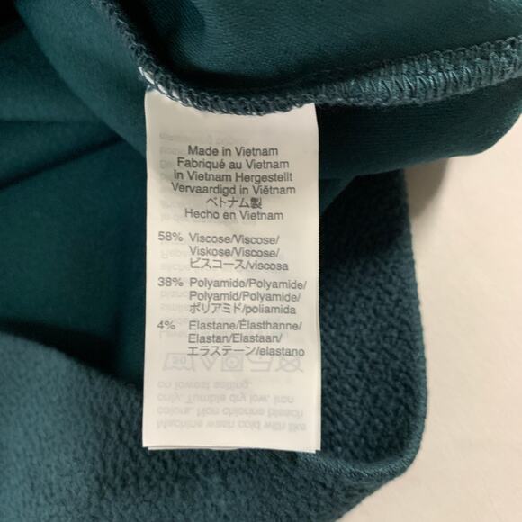 J Crew S NEW Double Knit Balloon Sleeve Top Textured Round Neck Green - Picture 8 of 9